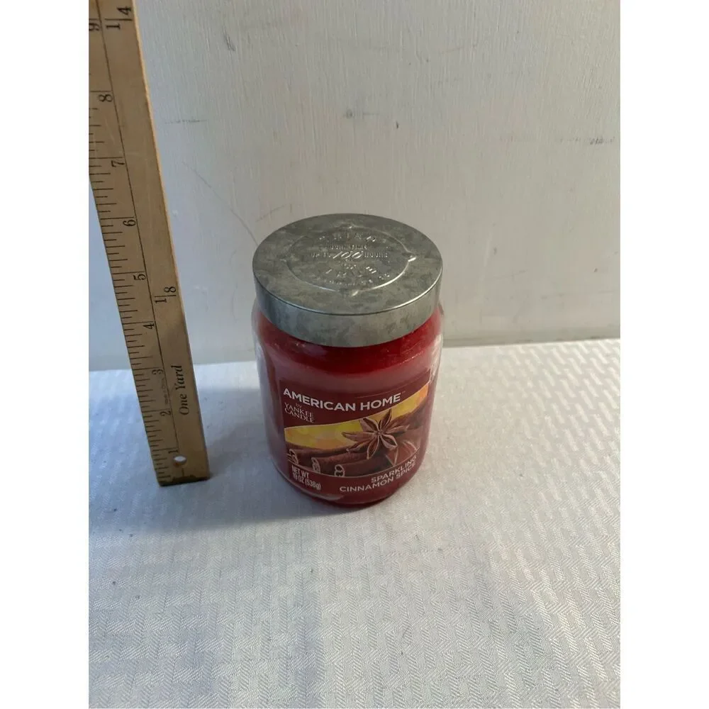 Yankee Candle American Home Candle Metal‎ lid Sparkling Cinn Spice 19oz
